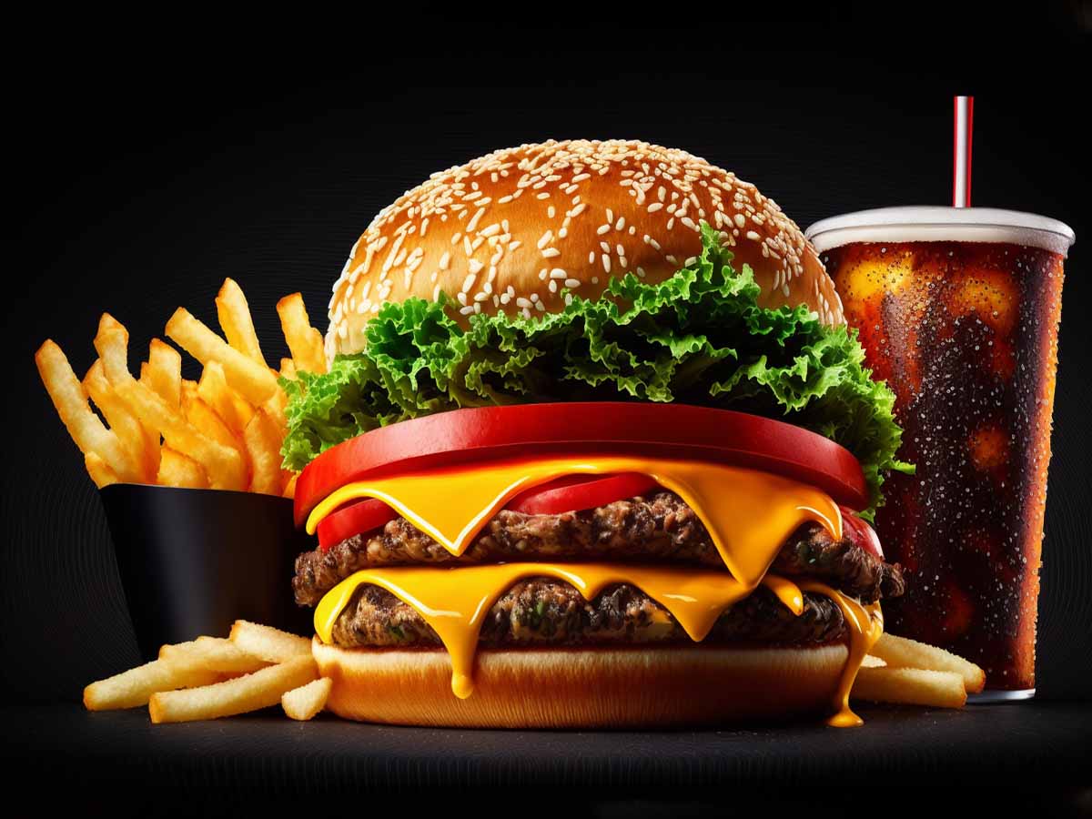 Burger + Cocacola + French fries